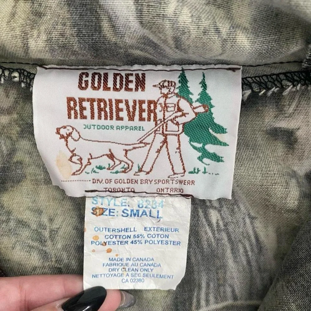 Vintage Camo Zip up Women’s light jacket - Picture 4 of 7